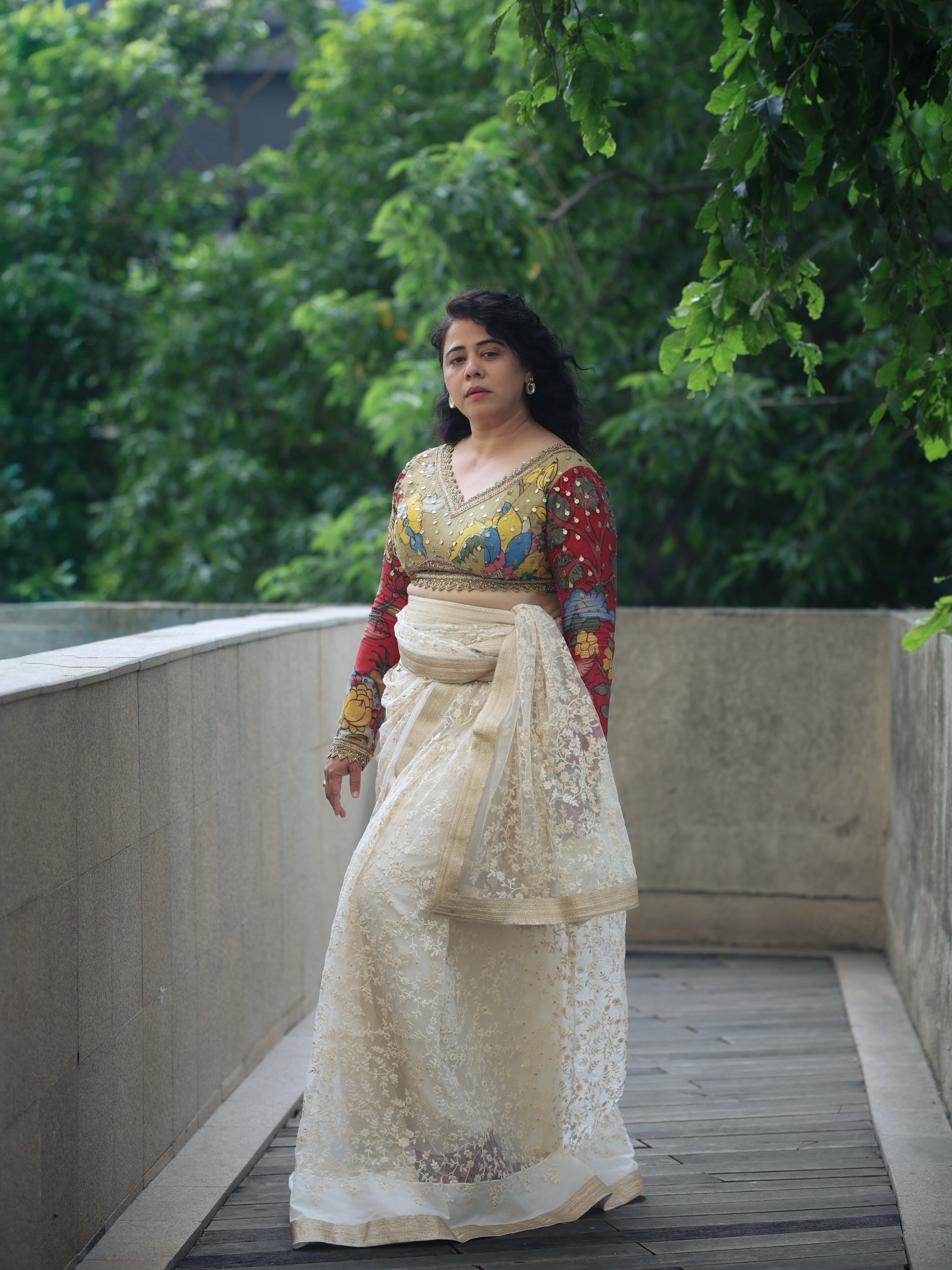 Anita Date Kelkar Saree Look