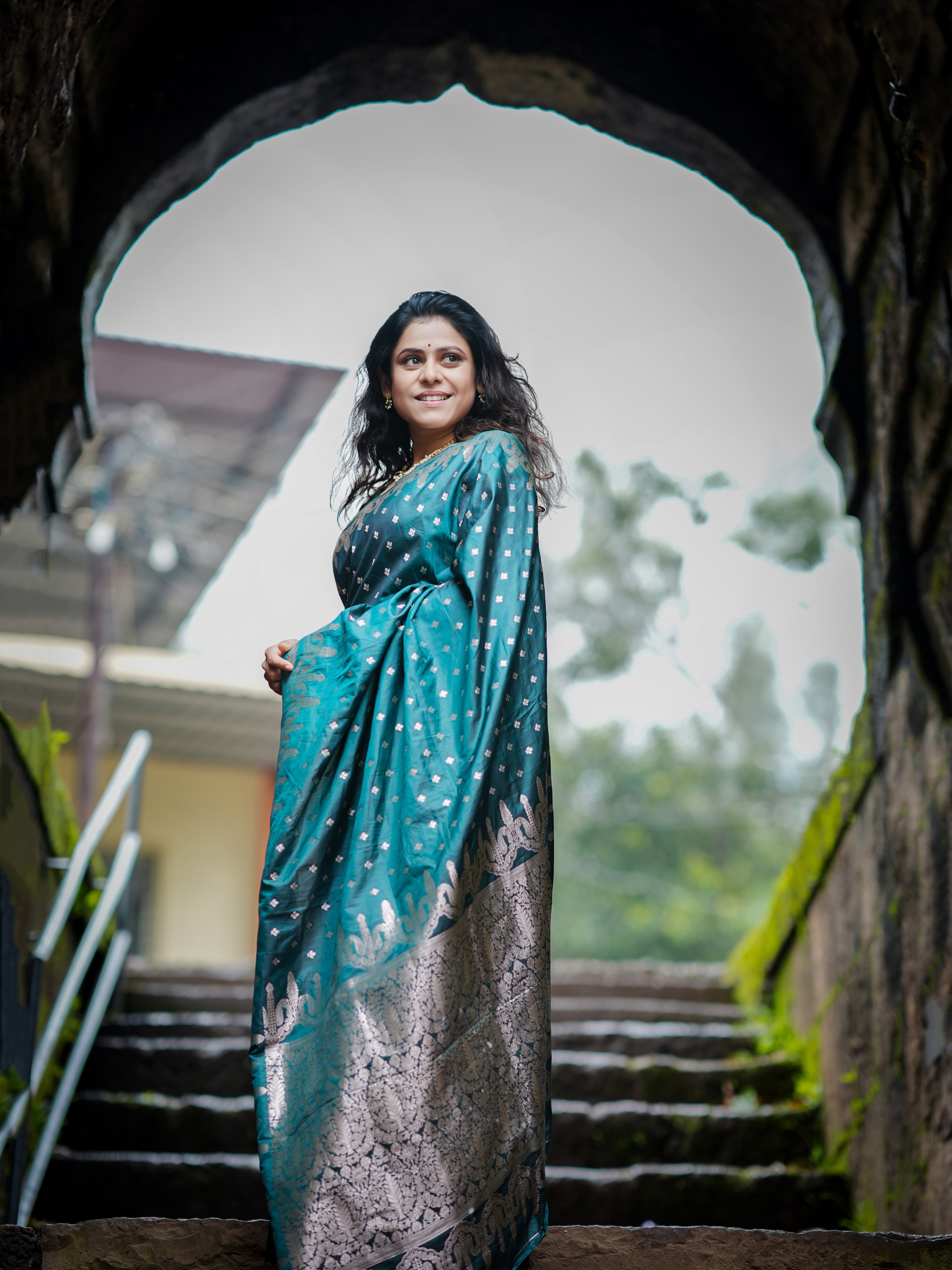 Ashvini Mahangade Silk Saree Look