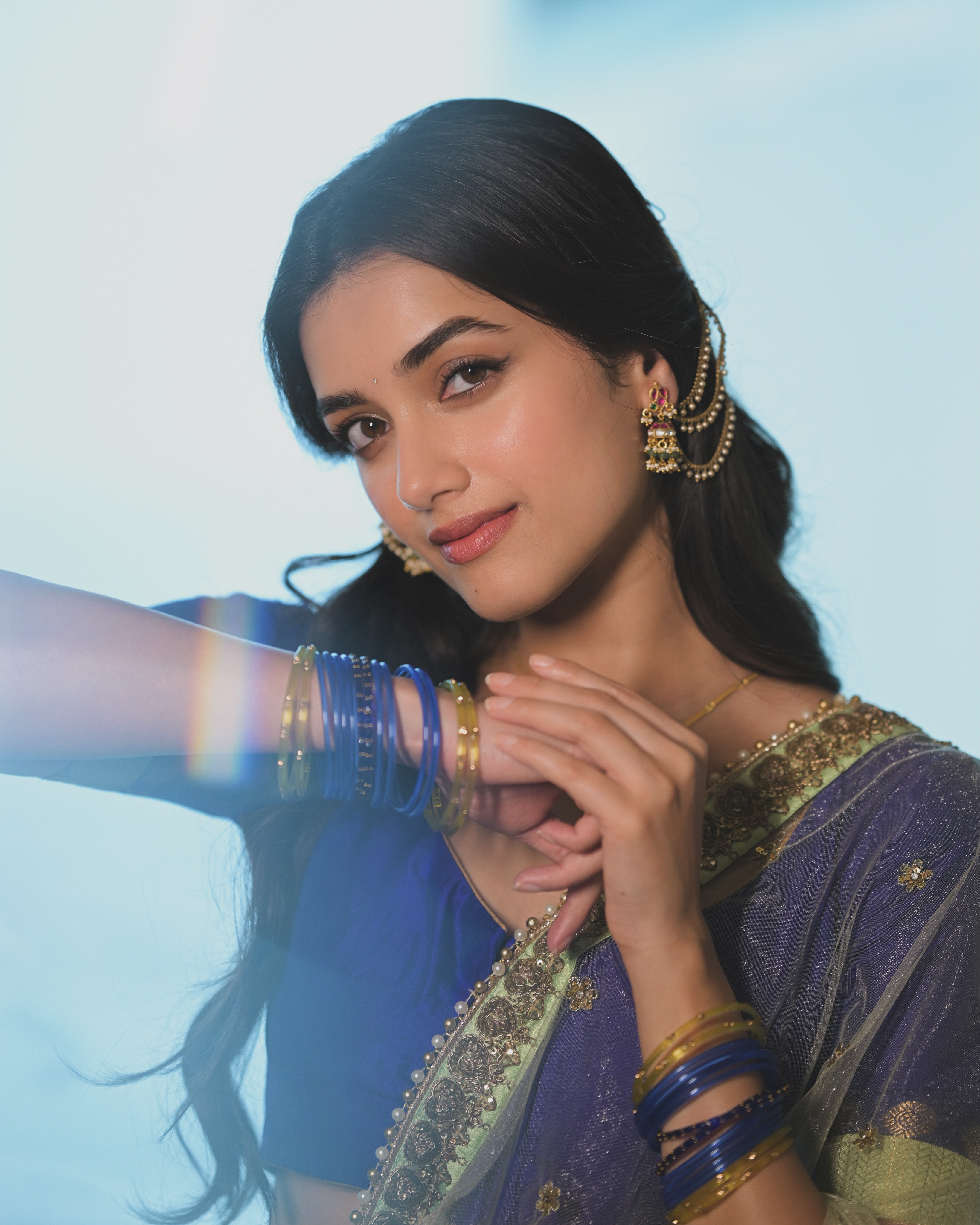 Bhagyashri Borse Brown Dress Look