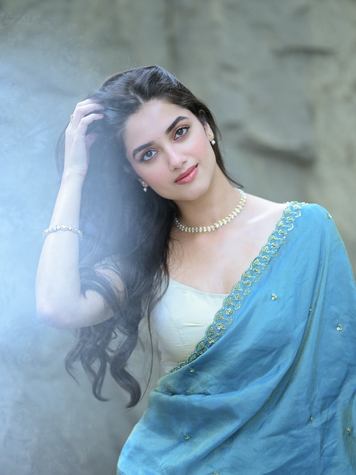 Bhagyashri Borse Brown Dress Look