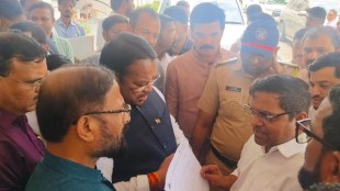CIDCO Railway Stations Transfer: Navi Mumbai Workers Protest MP Naresh Mhaske