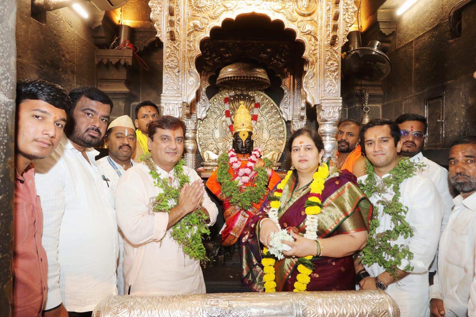 Dhananjay Mahadik With Family At Pandharpur 