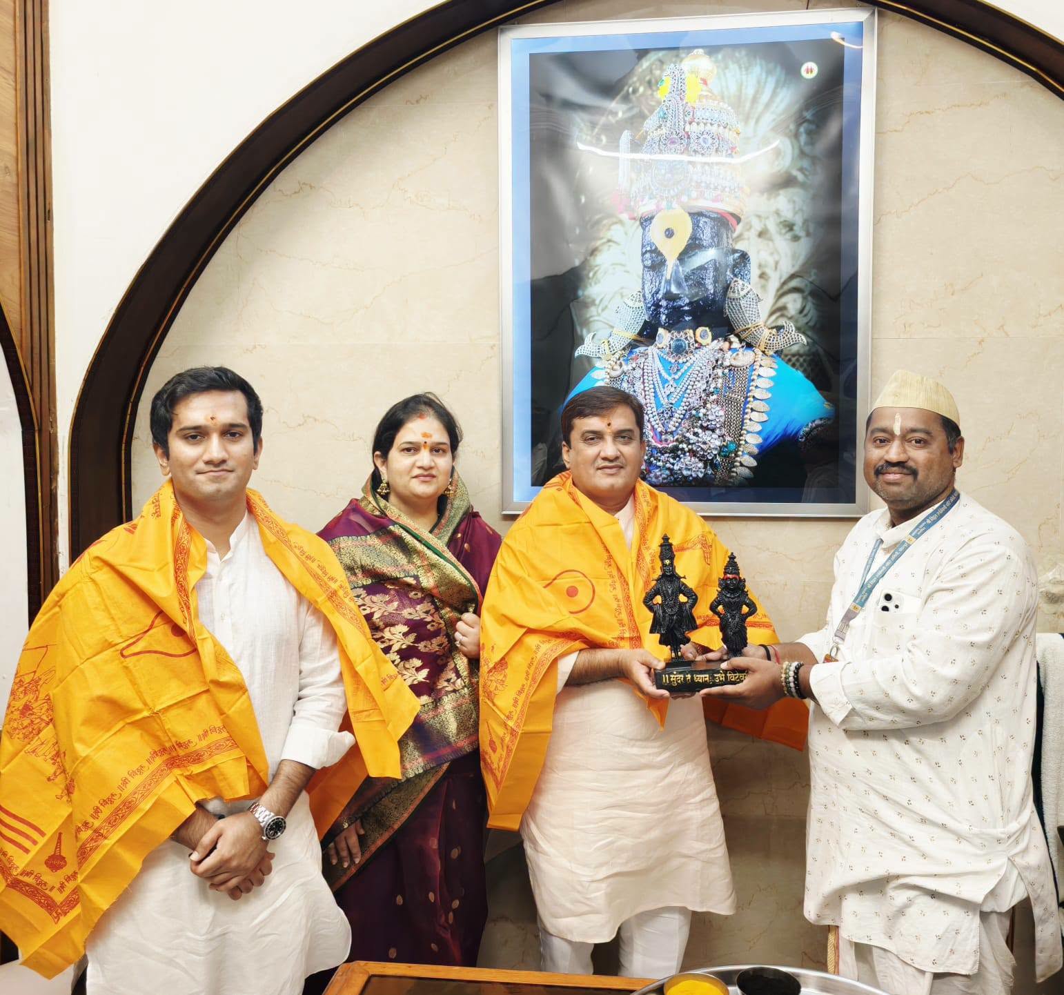 Dhananjay Mahadik With Family At Pandharpur 