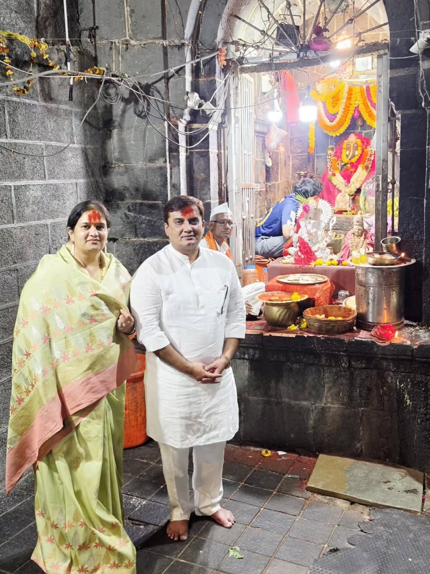 Dhananjay Mahadik With Family At Pandharpur 