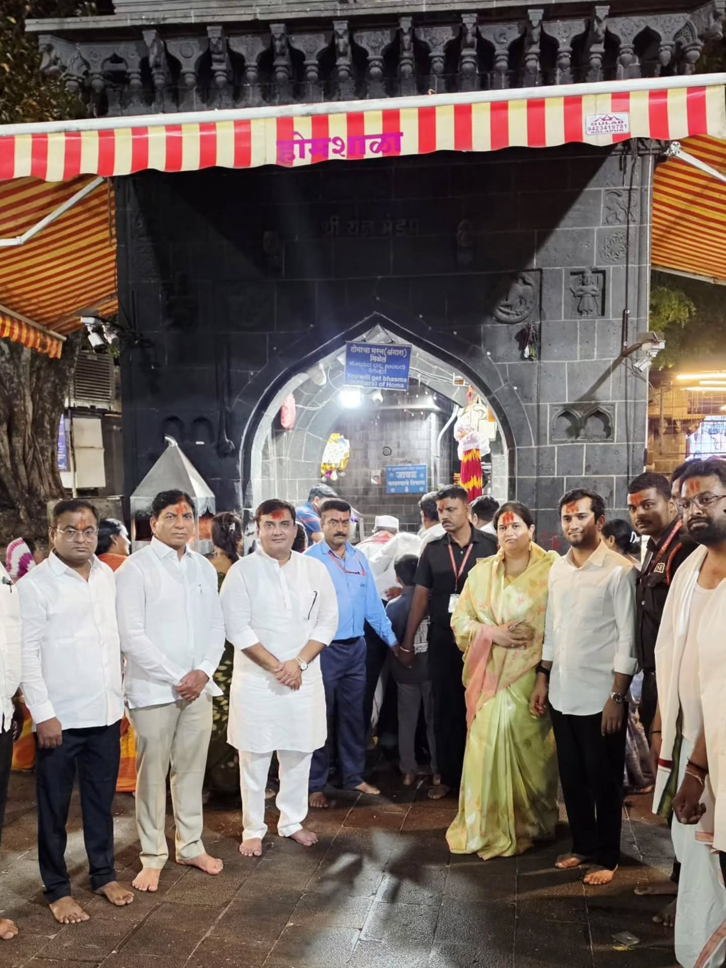 Dhananjay Mahadik With Family At Pandharpur 
