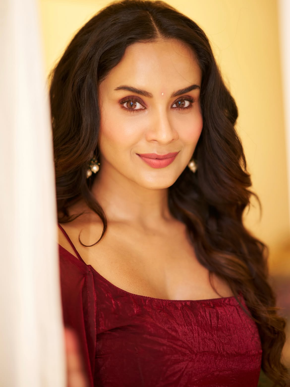 Disha Pardeshi Red Dress Look