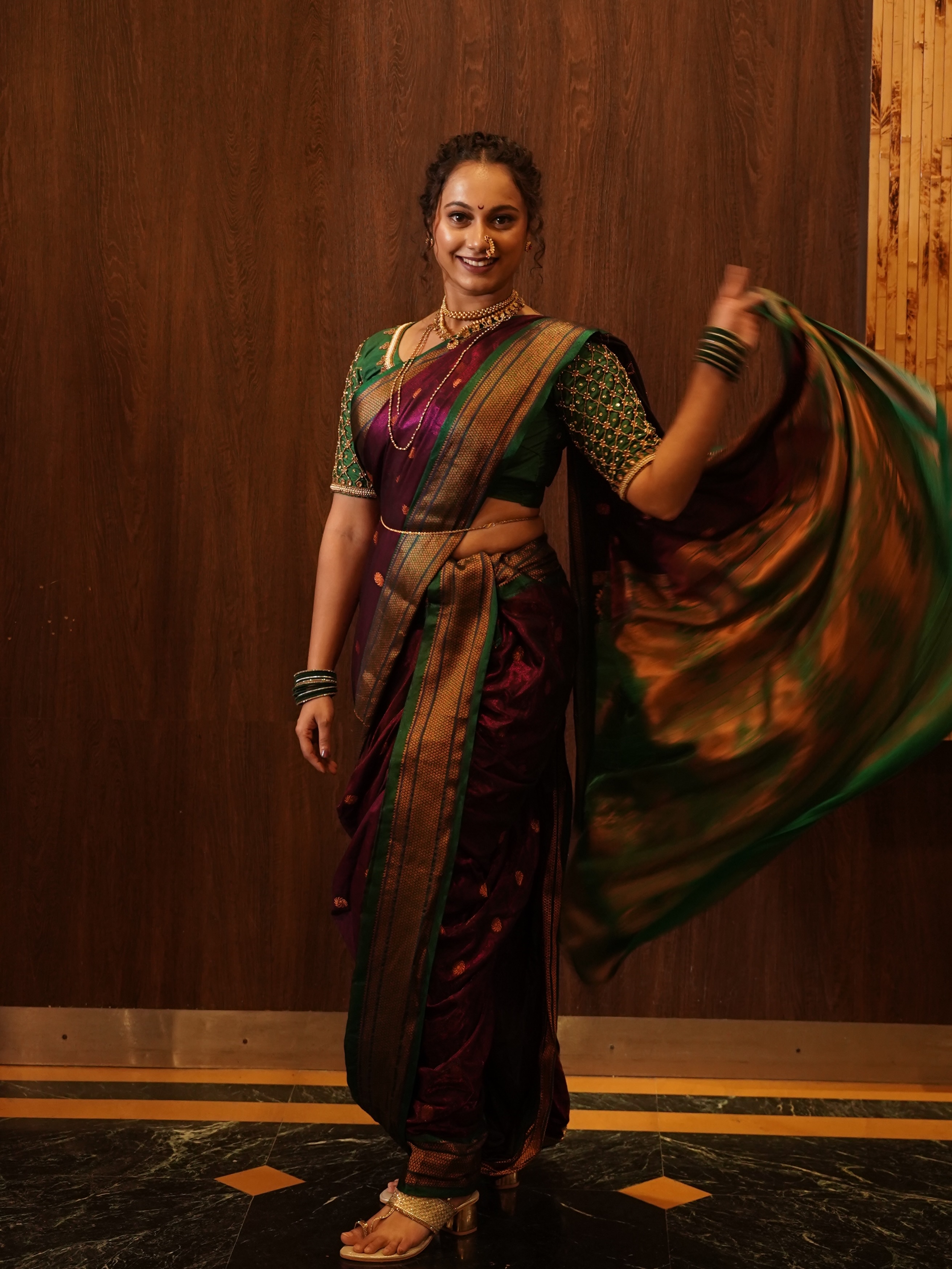 Gauri Ingawale Mangalagauri Look 2026