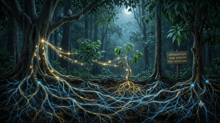 Wood Wide Web Mycorrhizal Network in forest | Underground fungal network connecting trees science | मायकोरायझल बुरशीचे जाळे आणि झाडांचा संवाद | जंगलातील वुड वाईड वेब सायन्स