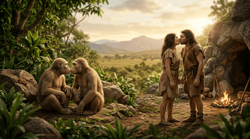 Kissing Evolution History research graph | Science of Kissing Research Neanderthals | मानवाच्या पहिल्या चुंबनाचा वैज्ञानिक शोध | चुंबनाची उत्क्रांती आणि विज्ञानाचा रंजक इतिहास
