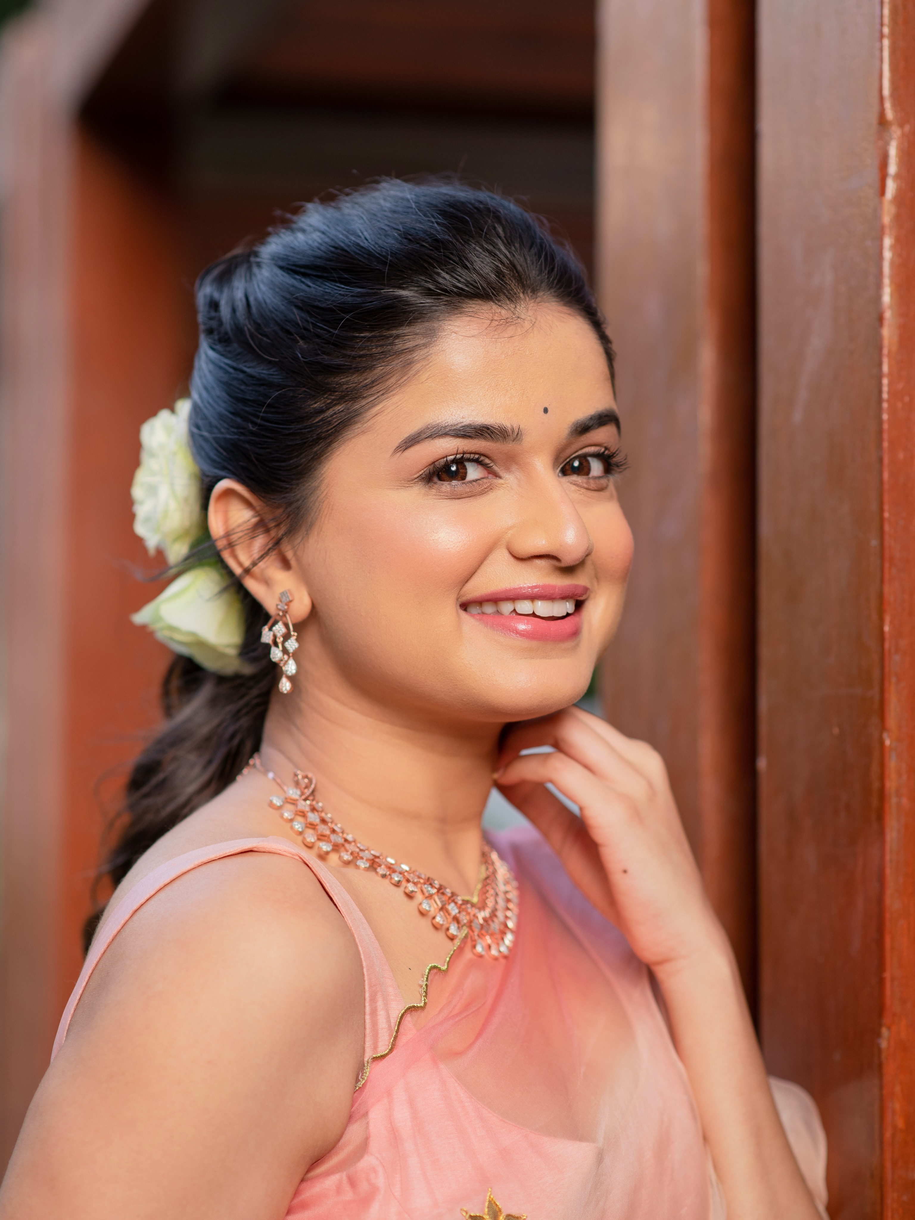 Hemal Ingle Organza Saree Look