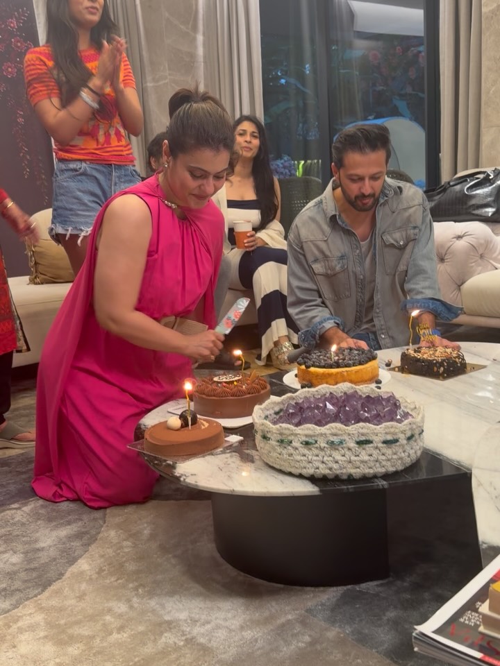 Kajol Happy Birthday Celebration With Family
