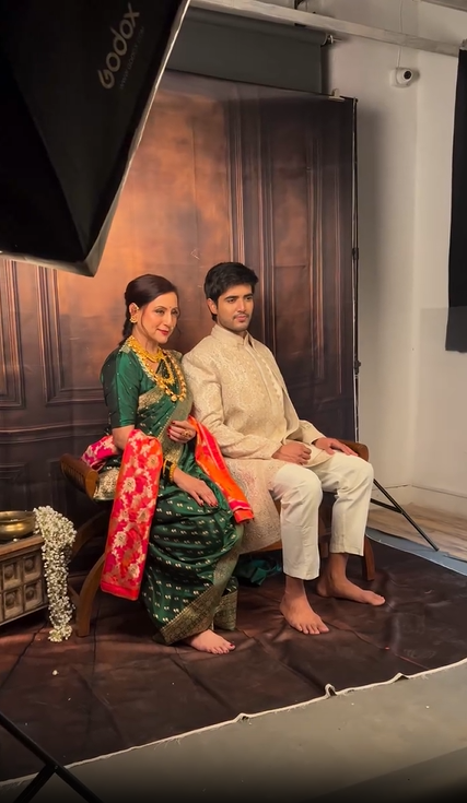 Kishori Shahane Bobby Vij Traditional Photoshoot