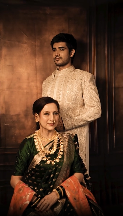 Kishori Shahane Bobby Vij Traditional Photoshoot