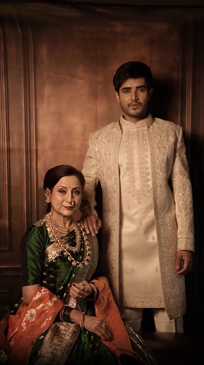 Kishori Shahane Bobby Vij Traditional Photoshoot