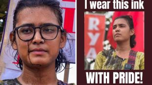 Neha Bora Ink Attack Ranchi | Jharkhand Paper Leak Protest AISA Leader | नेहा बोरा शाईफेक रांची | झारखंड पेपरफुटी आंदोलन नेहा बोरा