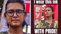 झारखंडमध्ये पेपरफुटी आंदोलनादरम्यान नेहा बोरा यांच्यावर शाईफेक; RSS – BJP वर केला आरोप