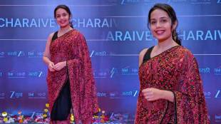 Shivani Rangole saree look