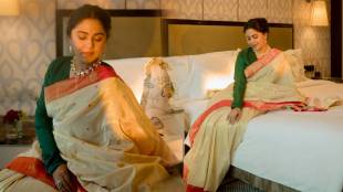 Mrunmayee Deshpande shines in silk saree