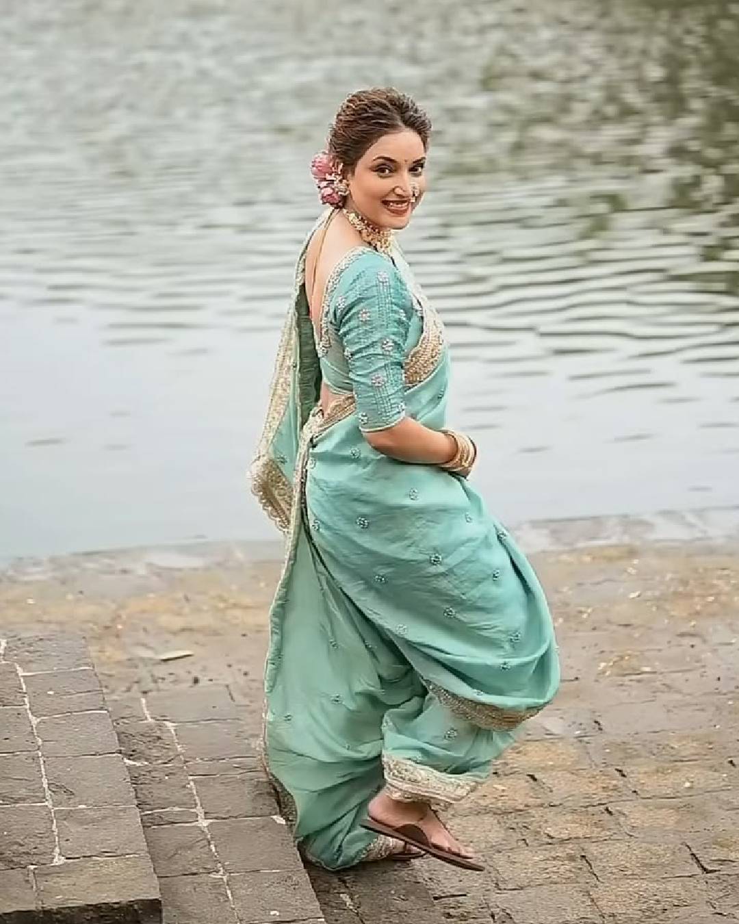 Rupali Bhosle Mangalagaur look