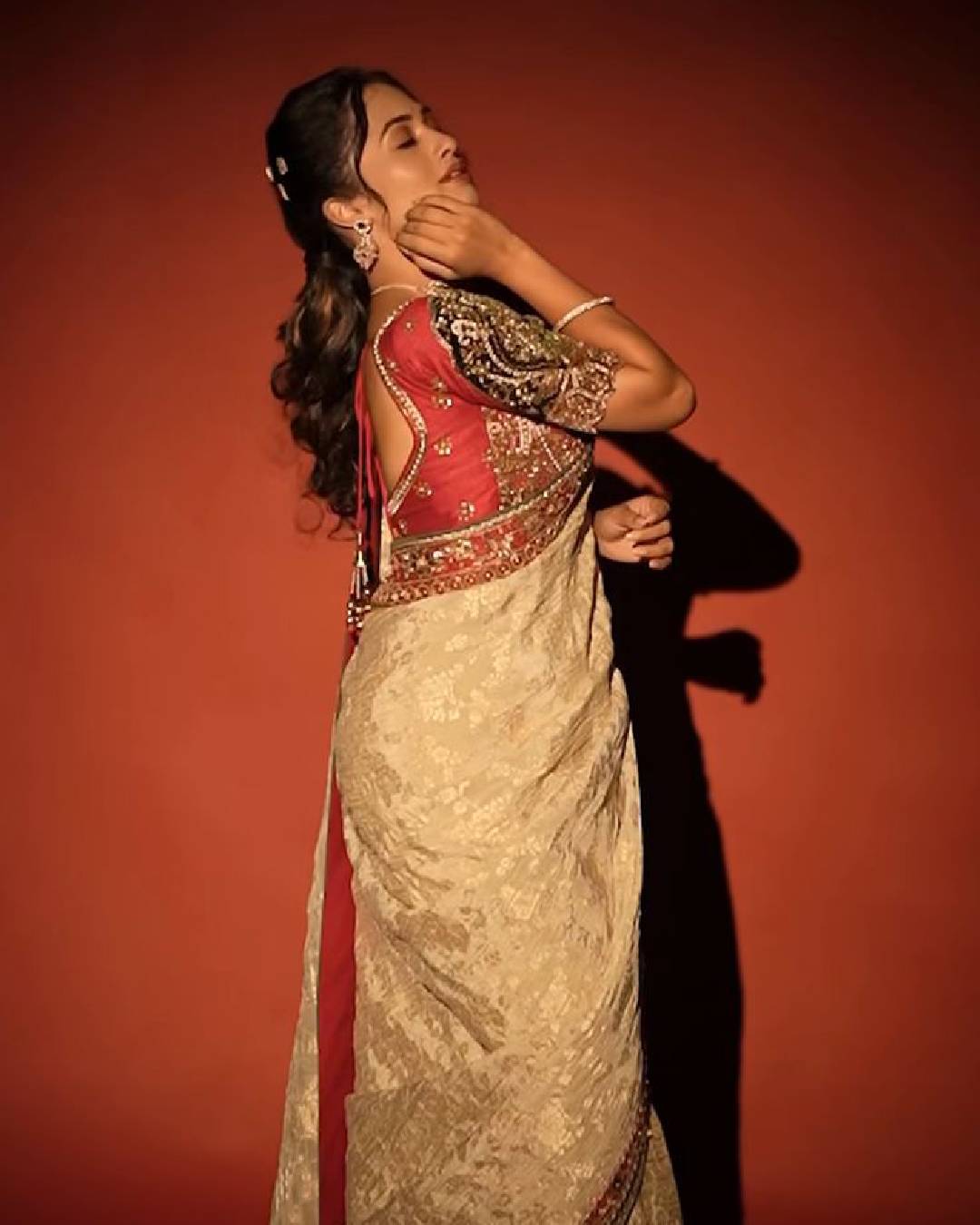 Girija Prabhu saree look