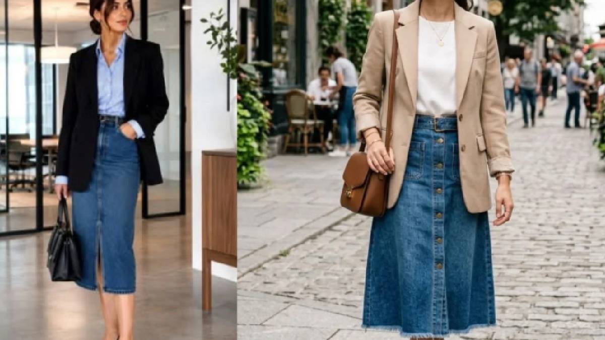 denim skirt styling tips
