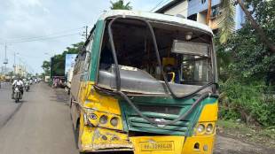 Vasai Virar Transport VVMT Bus Accident Evershine Road | Vasai Bus Collides With Water Tanker Kalpesh Bhoir Report | VVMT Bus Passenger Safety Issue Vasai Virar | Palghar District Accident News Today Lok Satta