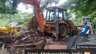 cidco demolition drive navi mumbai | illegal construction removal panvel kamothe | dronagiri encroachment cidco action | navi mumbai international airport area clearance