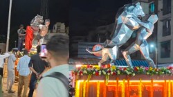 नाराजीनंतर पेणमधील वादग्रस्त छत्रपती संभाजी महाराजांचा पुतळा हटविला…