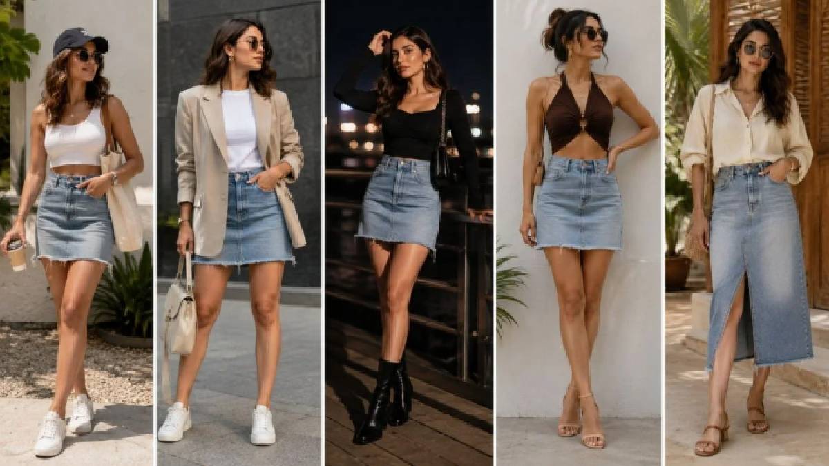 denim skirt styling tips