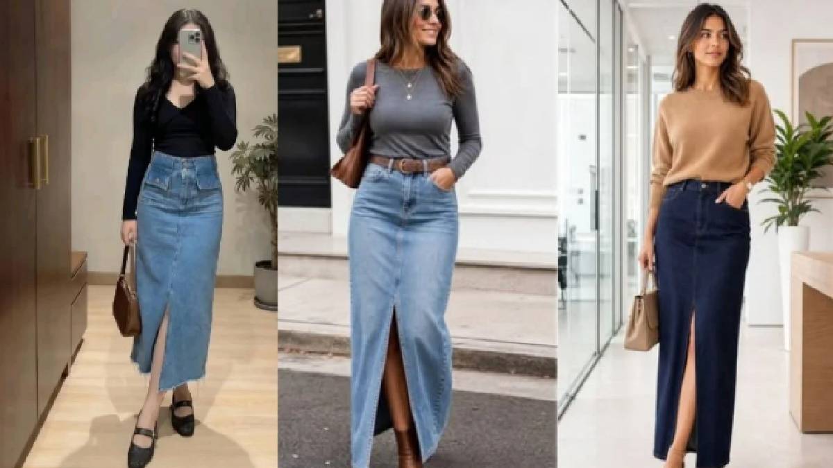 denim skirt styling tips