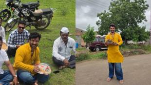 Vishal Nikam celebrates bendur photos