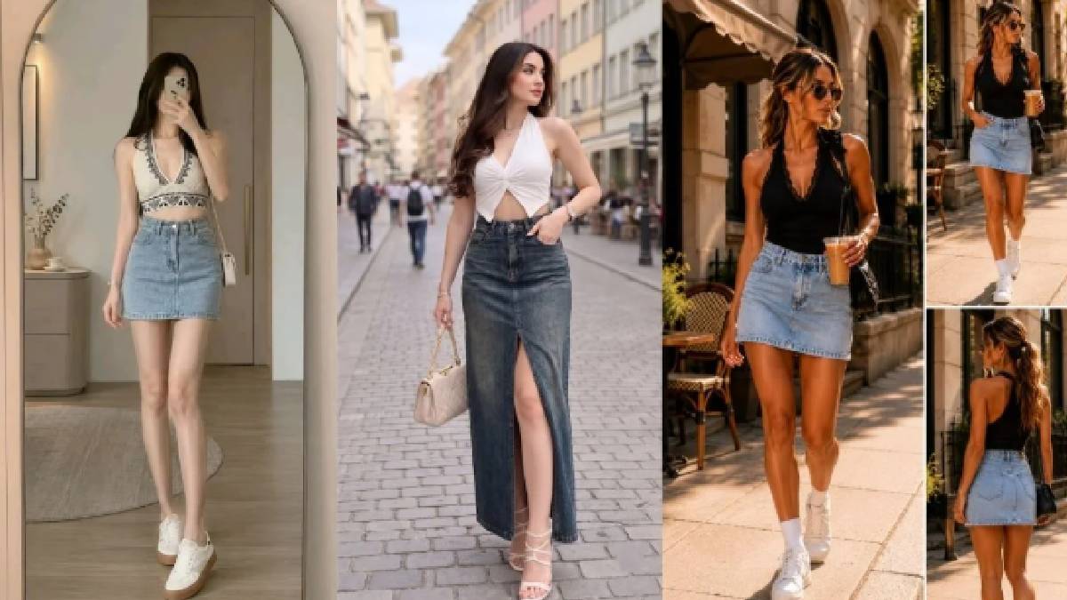 denim skirt styling tips