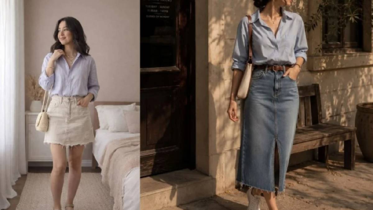 denim skirt styling tips