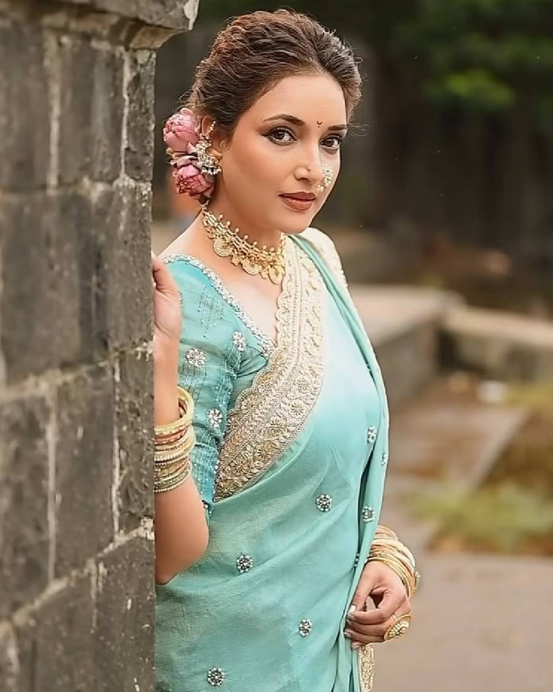 Rupali Bhosle Mangalagaur look
