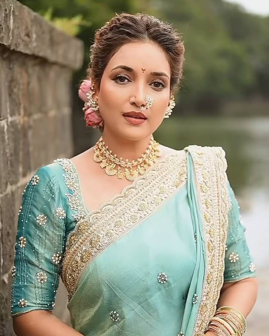 Rupali Bhosle Mangalagaur look