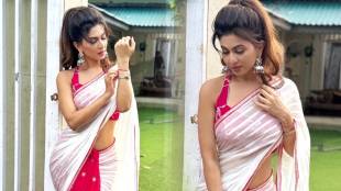 Maadhavi Nemkar saree look viral