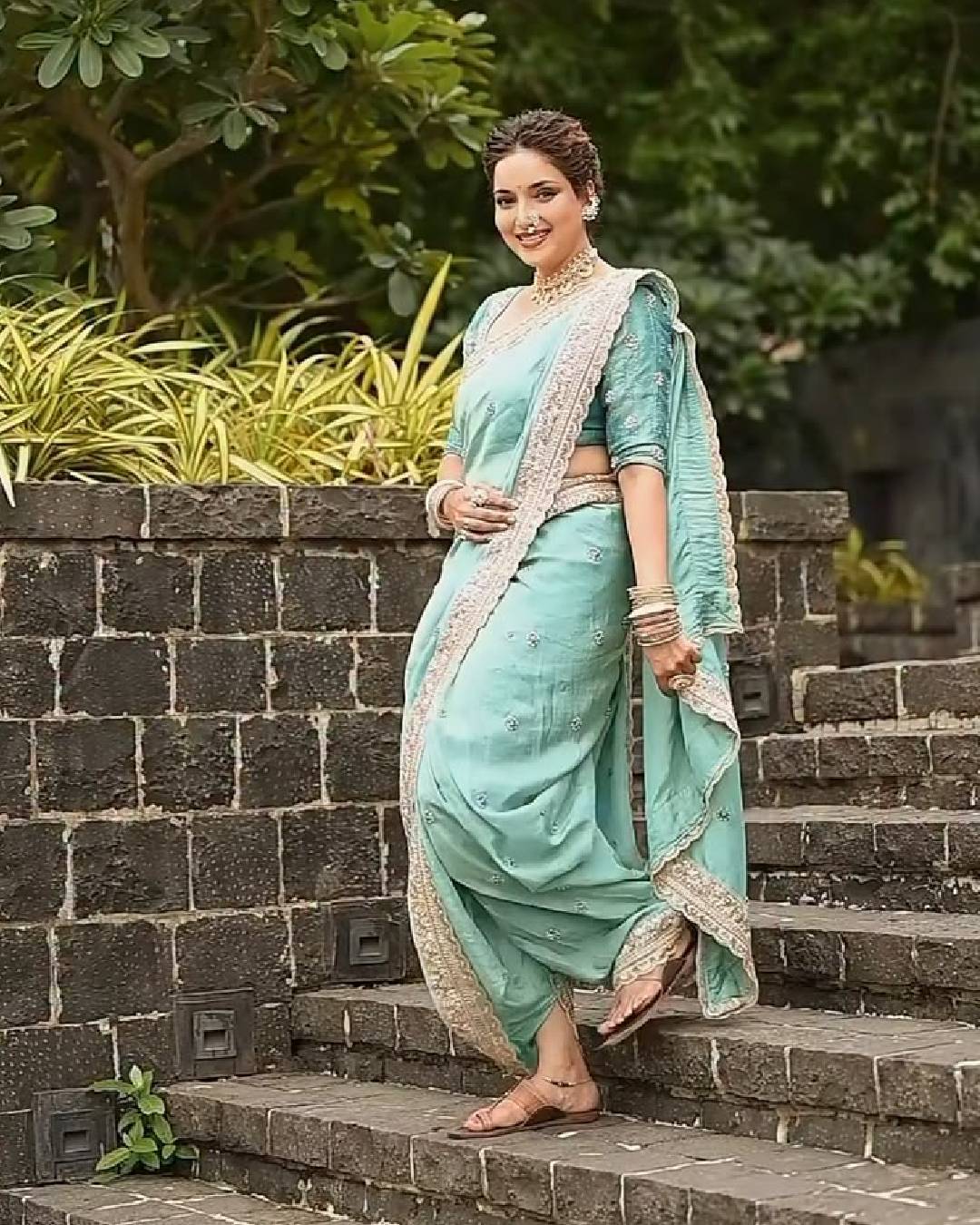 Rupali Bhosle Mangalagaur look
