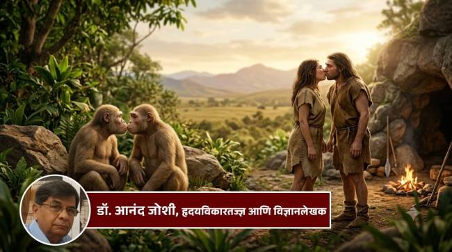 Kissing Evolution History research graph | Science of Kissing Research Neanderthals | मानवाच्या पहिल्या चुंबनाचा वैज्ञानिक शोध | चुंबनाची उत्क्रांती आणि विज्ञानाचा रंजक इतिहास