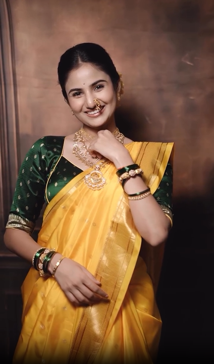 Pooja Birari Mangalagaur 2026 Look