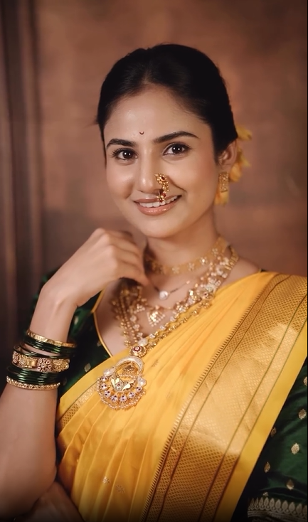 Pooja Birari Mangalagaur 2026 Look