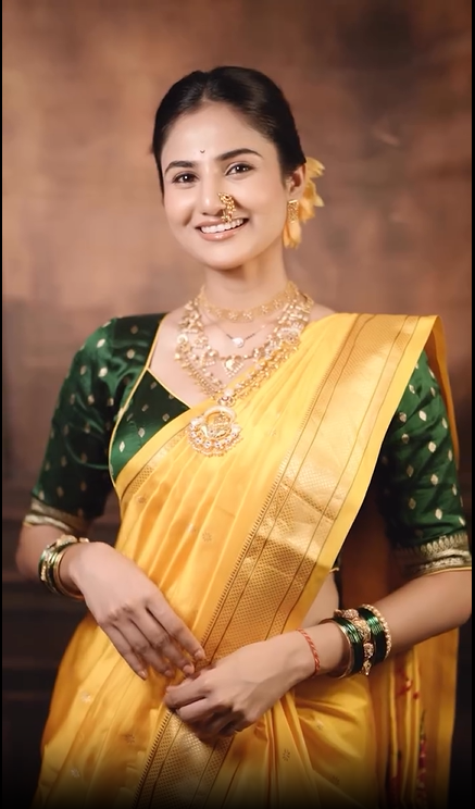 Pooja Birari Mangalagaur 2026 Look