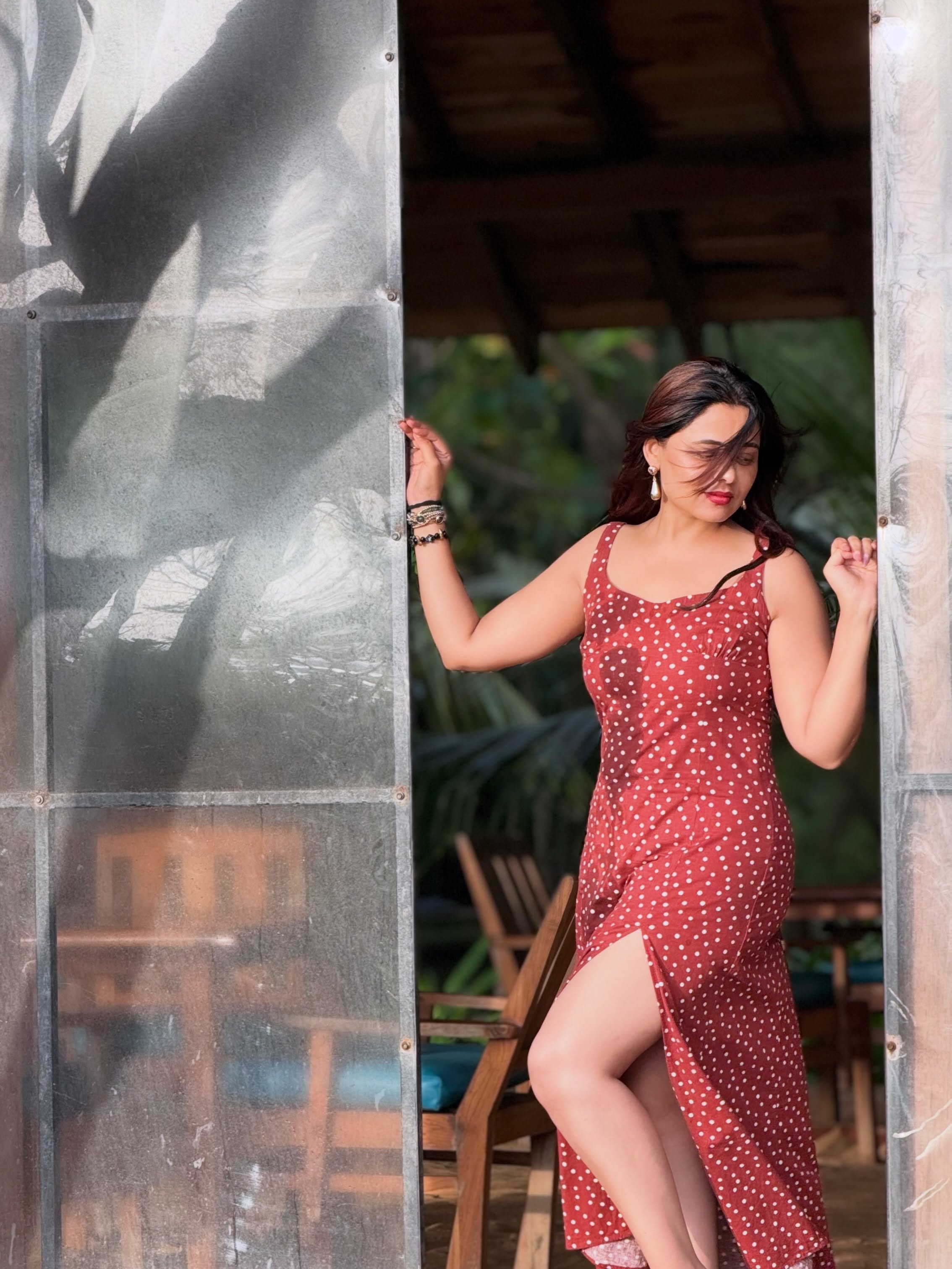 Prarthana Behere Polka Dots Dress Look