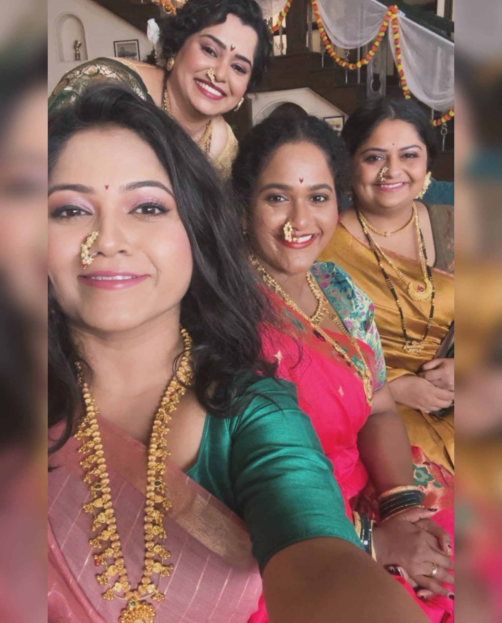 Rasika Vengurlekar Pink Paithani Saree
