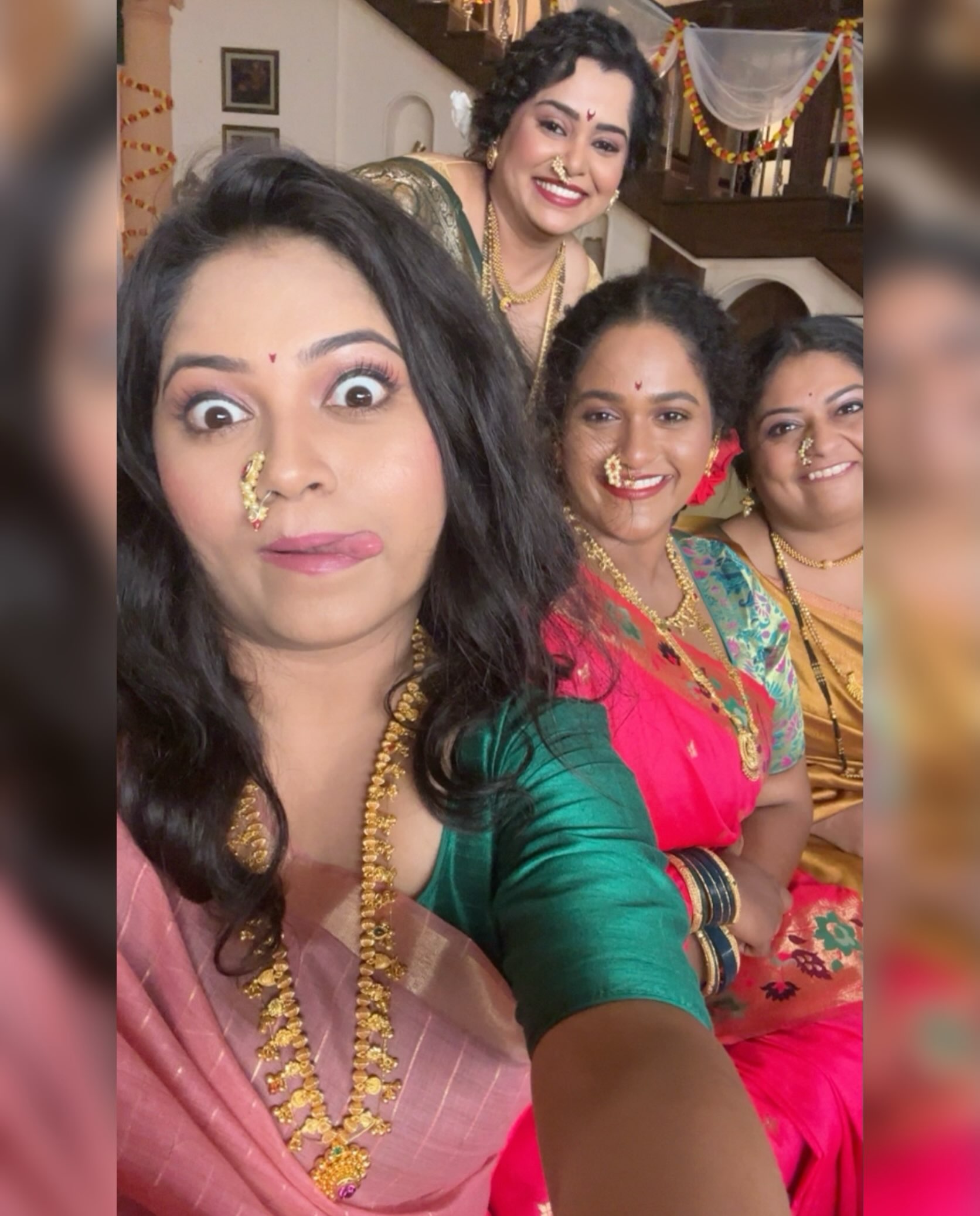 Rasika Vengurlekar Pink Paithani Saree