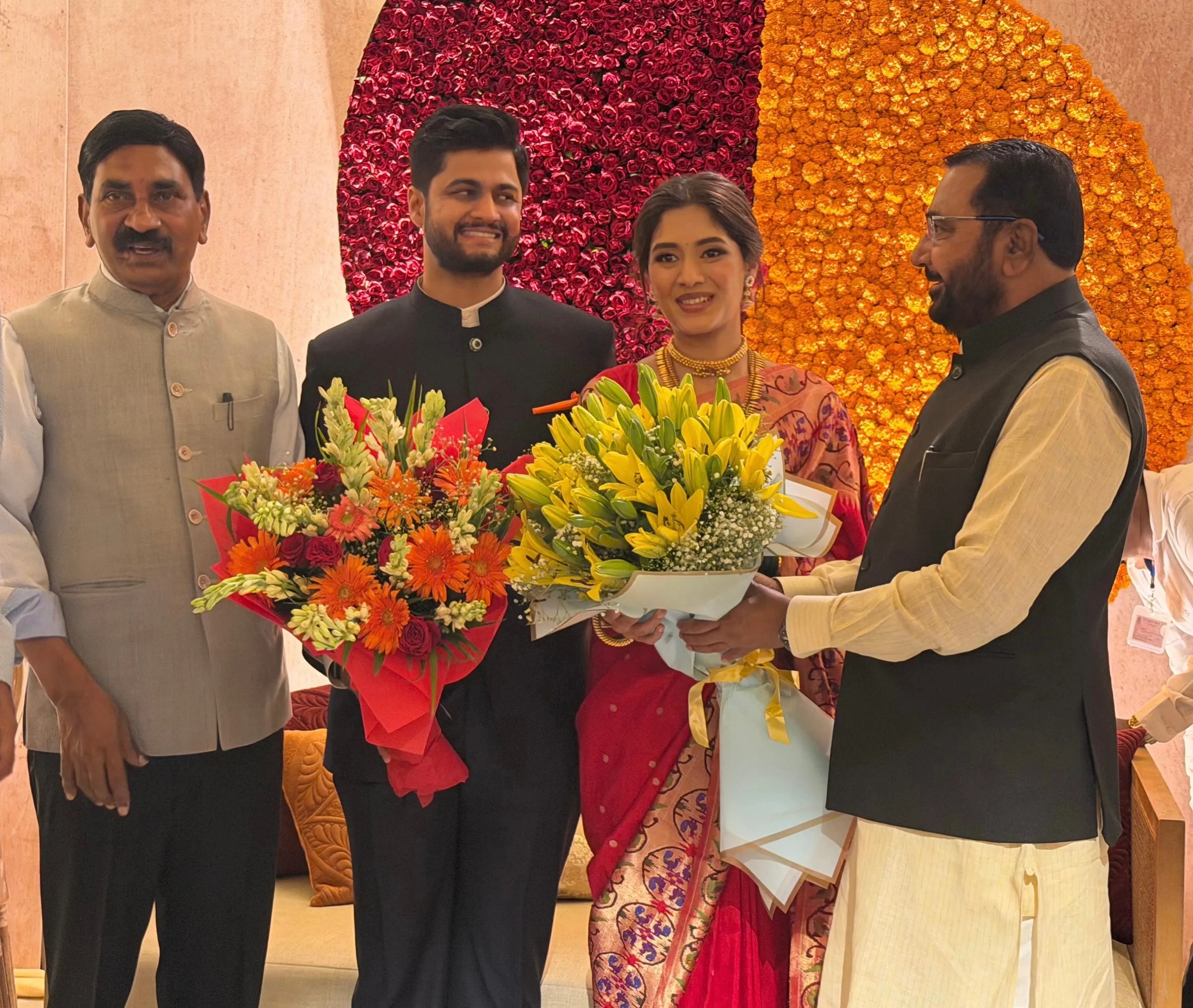 Supriya Sule Paithani saree look