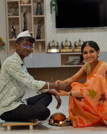 Rinku Rajguru Rakhi celebration