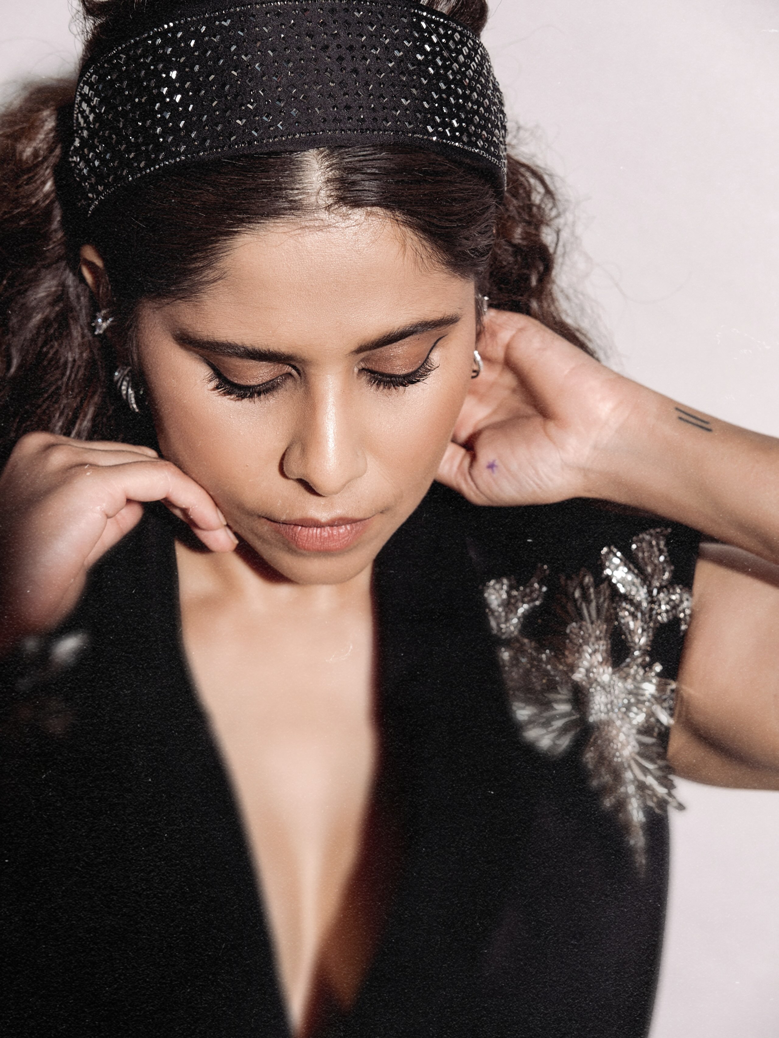 Sai Tamhankar Black Dress Look