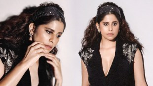 Sai Tamhankar Black Dress Look