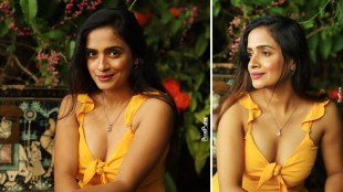Sanika Banaraswale Yellow Saree Look