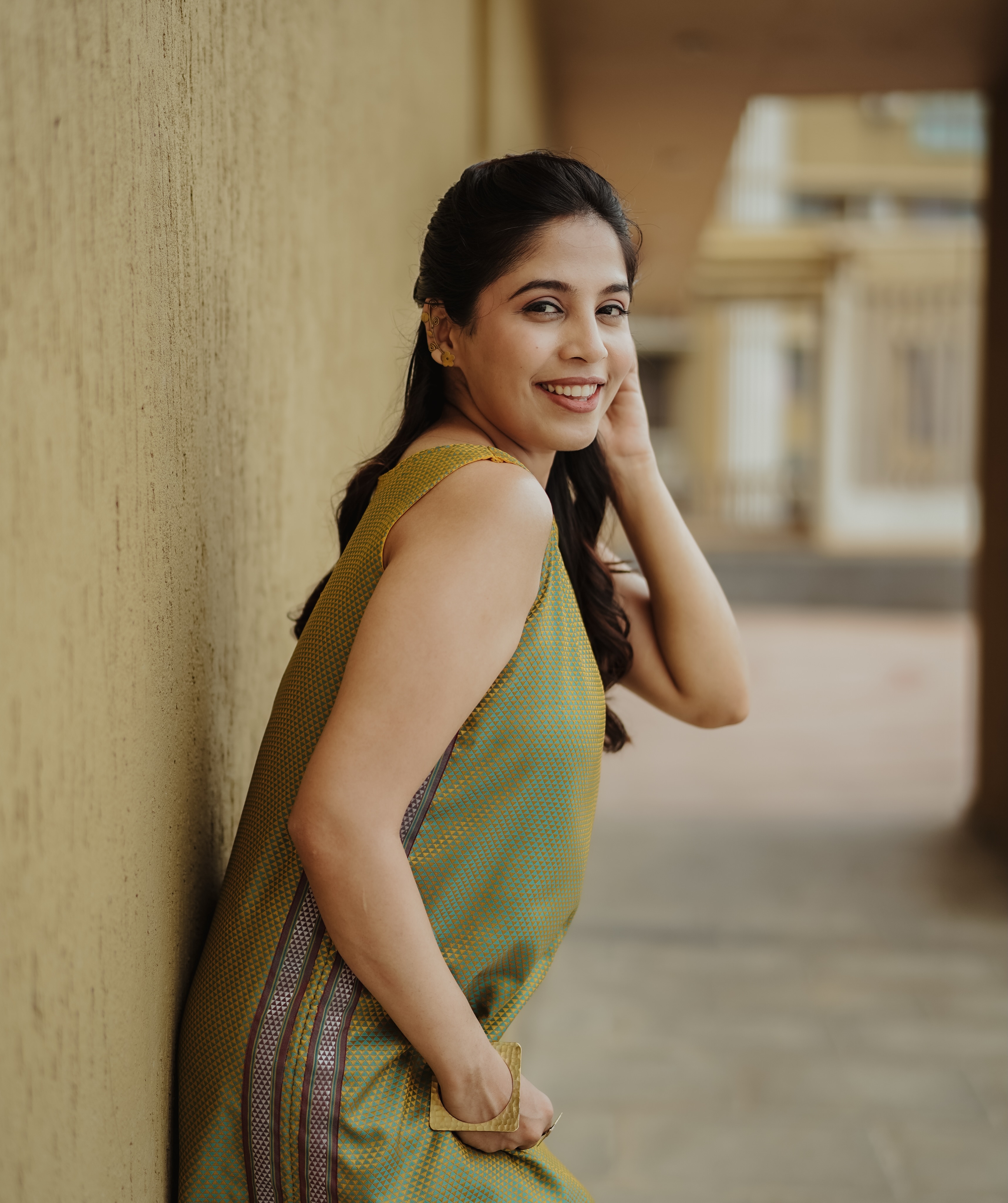 Sanika Kashikar Pink Cotton Saree Look